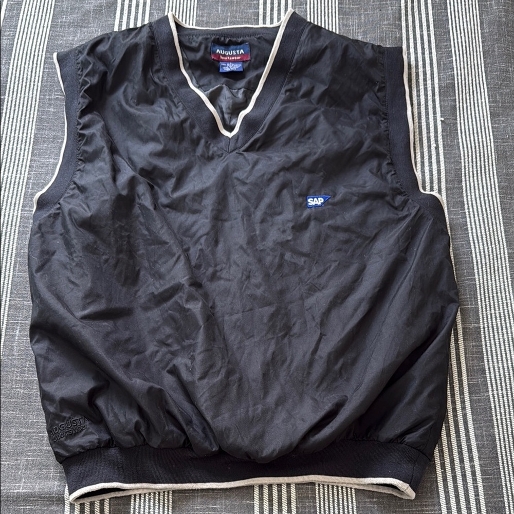 Golf Black Sleeveless Jacket